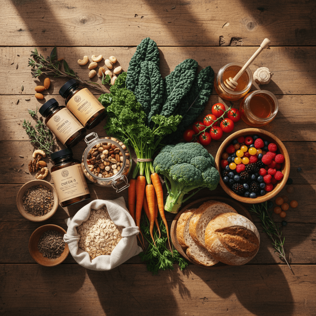 Curated selection of natural foods and supplements