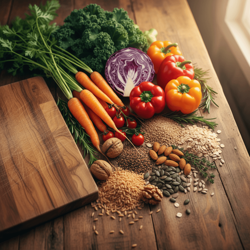 Organic whole foods and natural ingredients