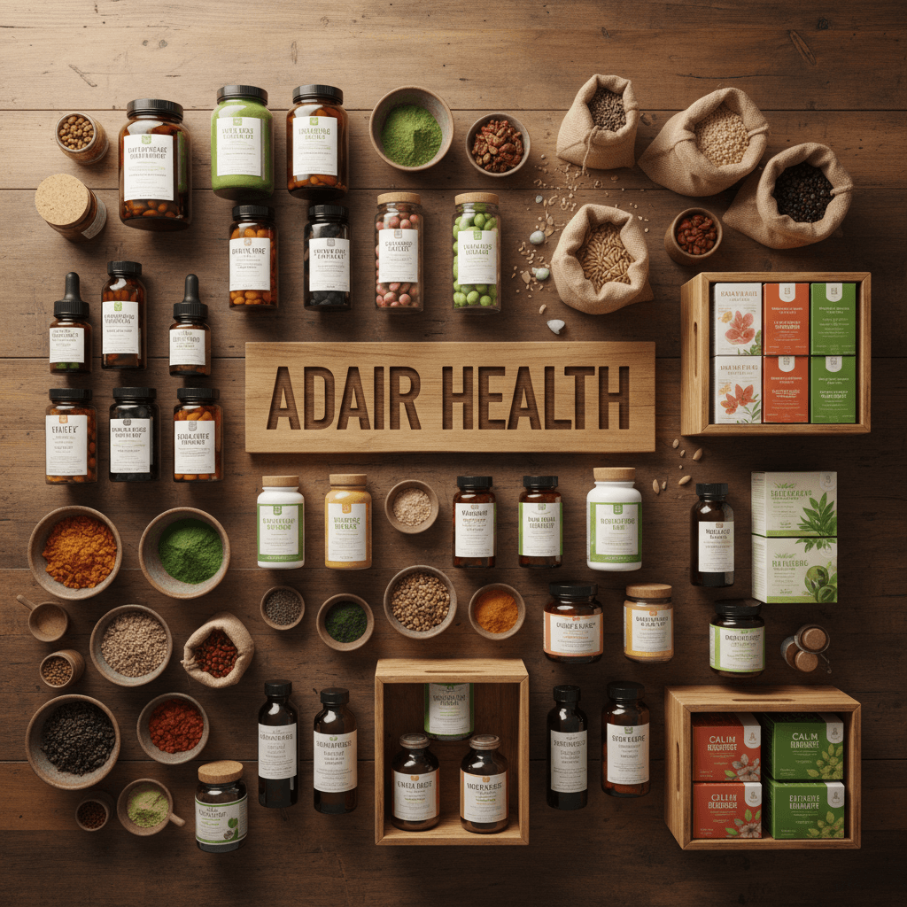 Curated collection of Adair Health wellness products